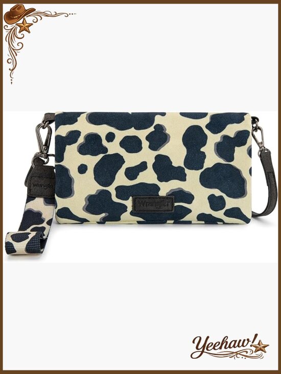 RFID Wristlet Wallet with Crossbody Strap Bifold Wallets for Women